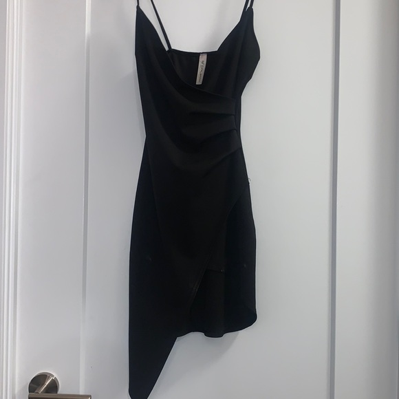 Ruched little black dress with a slip - Picture 1 of 4